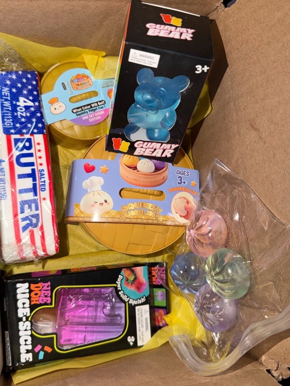 Six piece squishy bundles , dumpling bundle